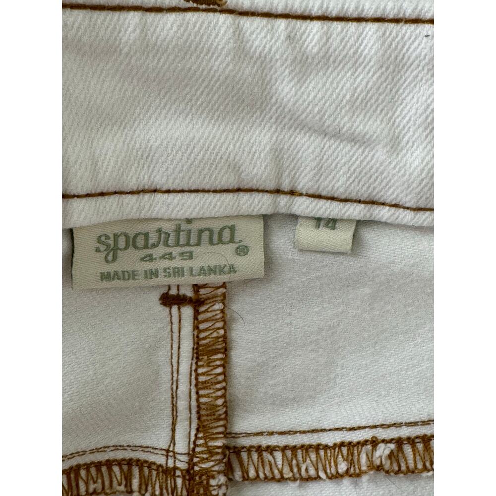 Spartina 449 Ellington Kick Flare Jeans Pearl Off White 14 - Picture 11 of 16